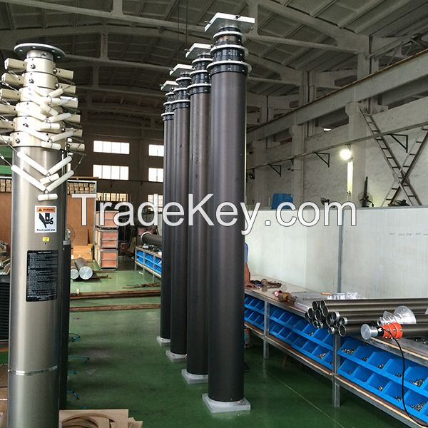 15m Heavy Duty Pneumatic Telescopic Lighting Masts, High masts, lighting towers, PHT-80B08150