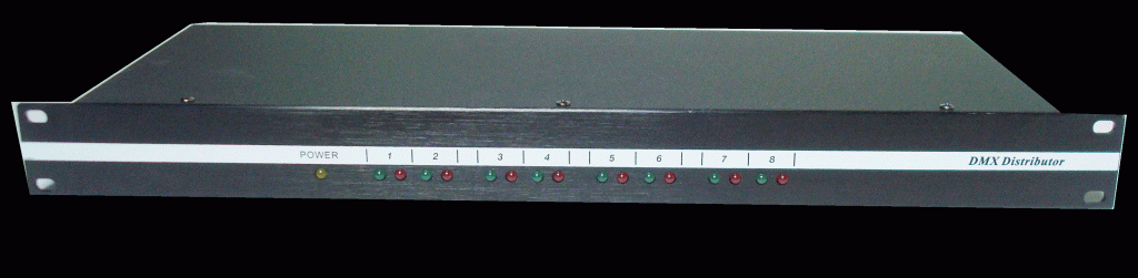 8 Way Dmx Splitter, 1U, Dmx Distributor Rack Mountable