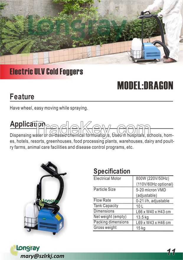 ULV cold fogger, model Dragon