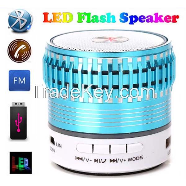 New 2015 Portable Mini Bluetooth Speaker Enceinte Bluetooth LED Light Wireless HandsFree Speaker Earson With FM Radio For iPhone