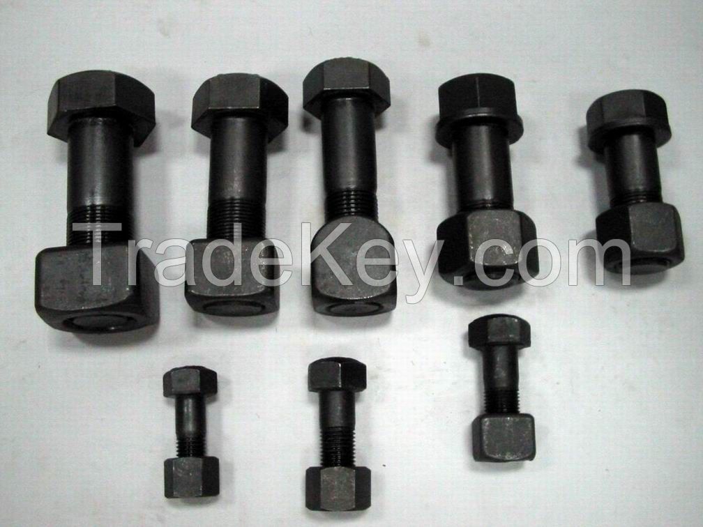 12.9 Grade Track Bolt Nut for Excavator Bulldozer Cutting Edge Plow Bolt