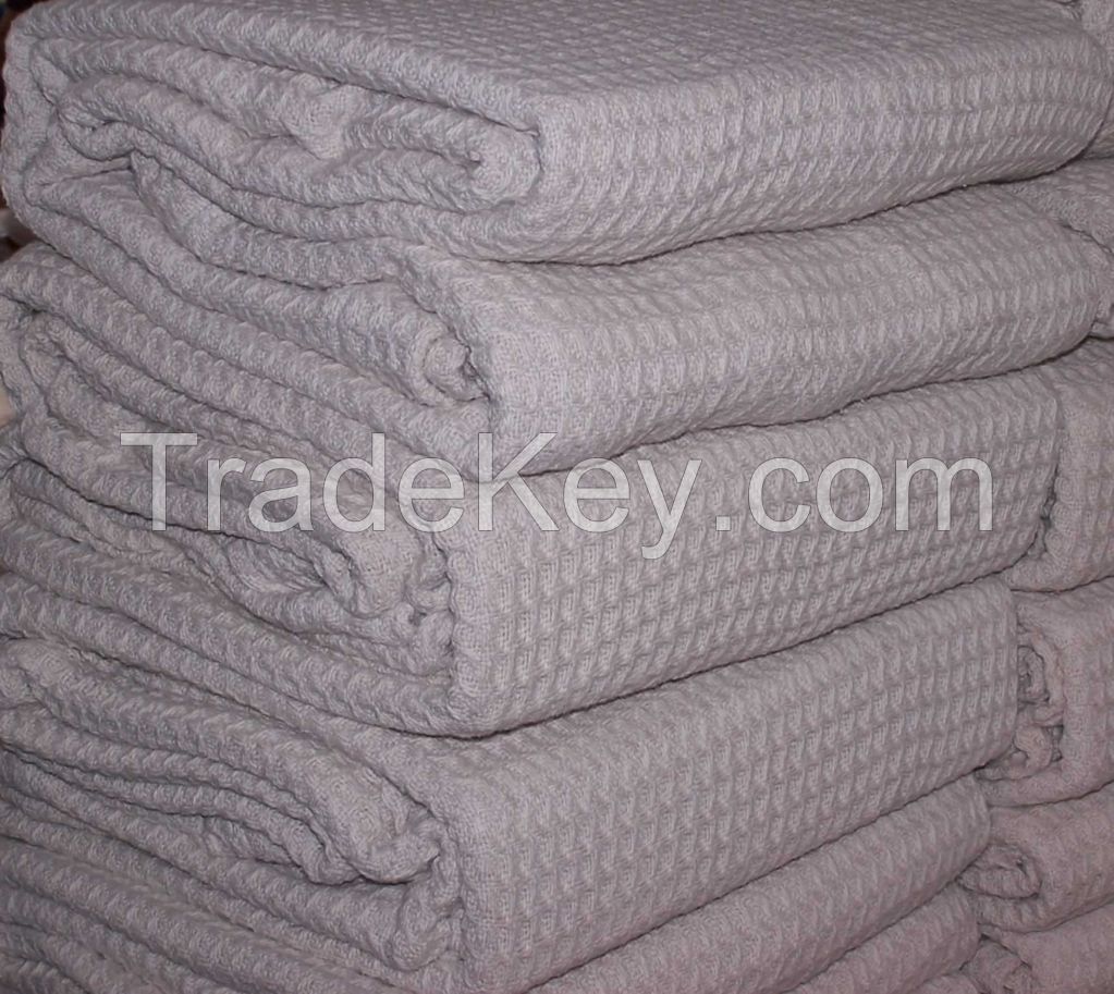 100pct Cotton Waffle Thermal Blanket