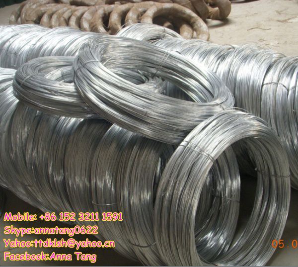 galvanized tile wire, hot dip galvanized wire, soft galvanized wire