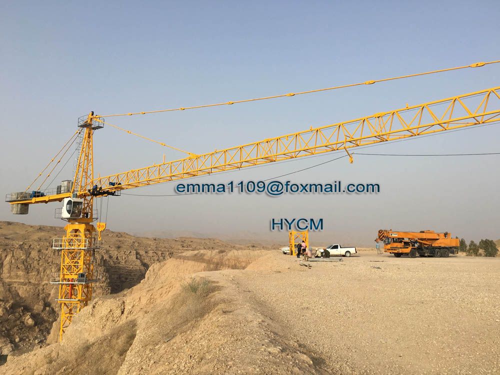 12t Load TC7030 Hammerhead Tower Crane 70mts Boom 3.0tons End Load