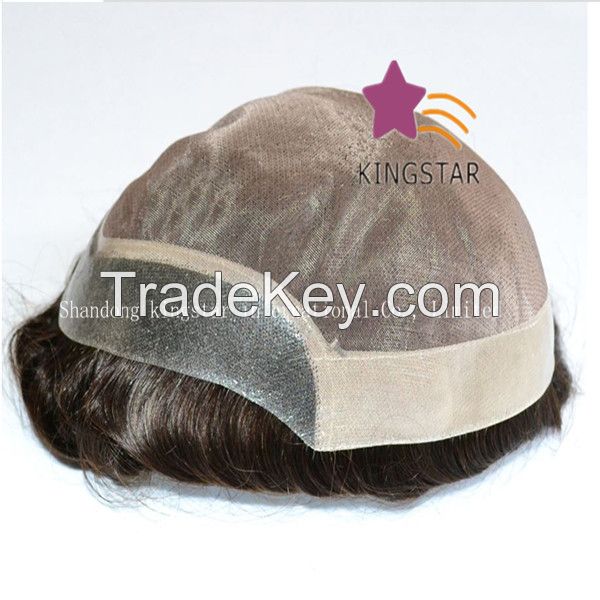 sell fast delivery indian hair toupee for man