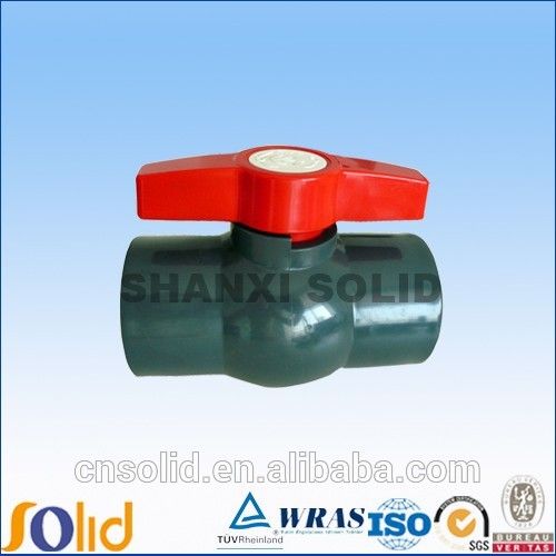 grey PVC ball valve