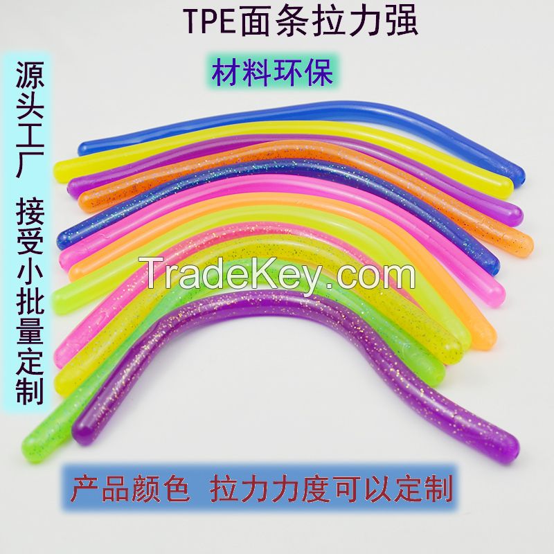 Fashion Tpr Stretchy Noodles Rope Diy Anti Stress Toys String Fidget