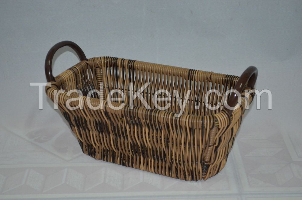 PE RATTAN STORAGE BASKET