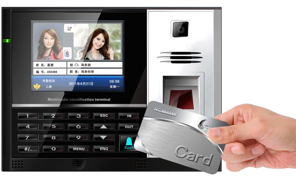 Fingerprint + Em/M1 Card Biometric Time Attendance Machine