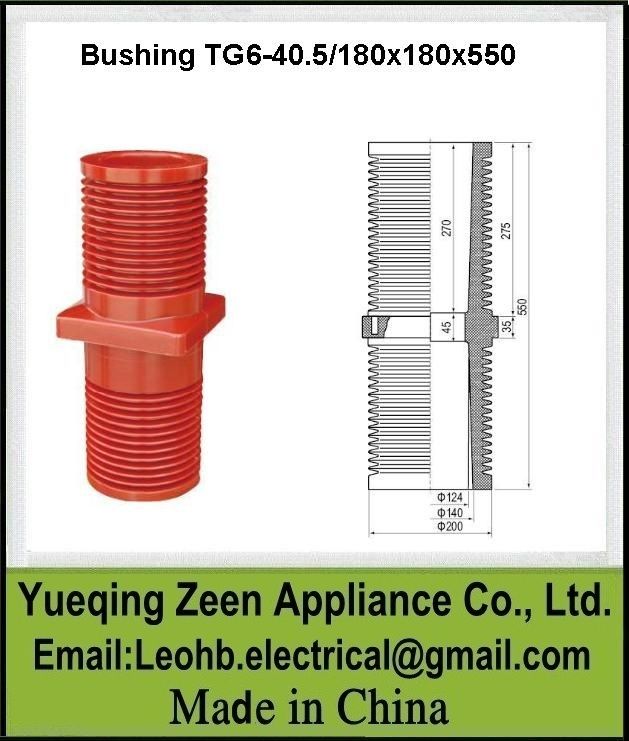 High Voltage Switchgear Insulation Wall Bushing, 24kV High Voltage Cast Switchgear Bushing , APG switchgear bushing , indoor switchgear bushing , 