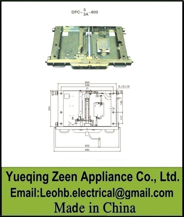 Chassis Truck of Switch Cabinet parts From China , circuit breaker chassis truck for 1000mm , DPC-4-1000M/200 chasis trucks 12kv switchgear , 1000mm metering truck switchgear, chassis truck part for switchgear