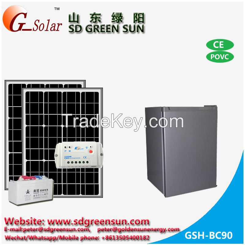 90L DC refrigerator power by solar panel