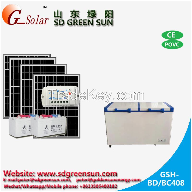 408L DC freezer power by solar panel