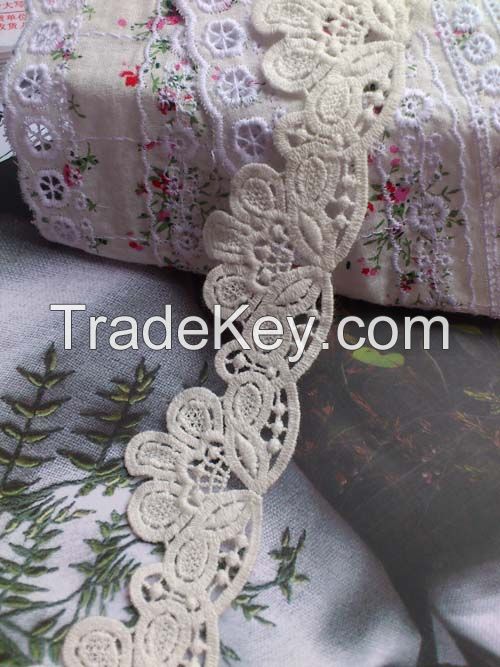 Sale 3.5 cm Cotton Guipure lace trim wholesale  discounted prices.