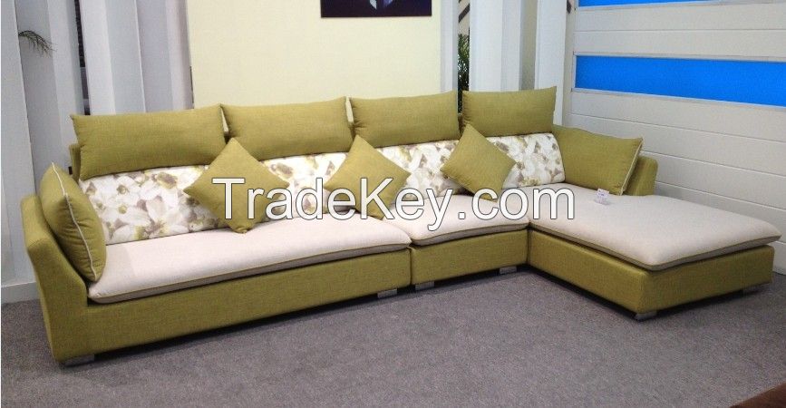 Modern furniture fabric sofa L shape sofa