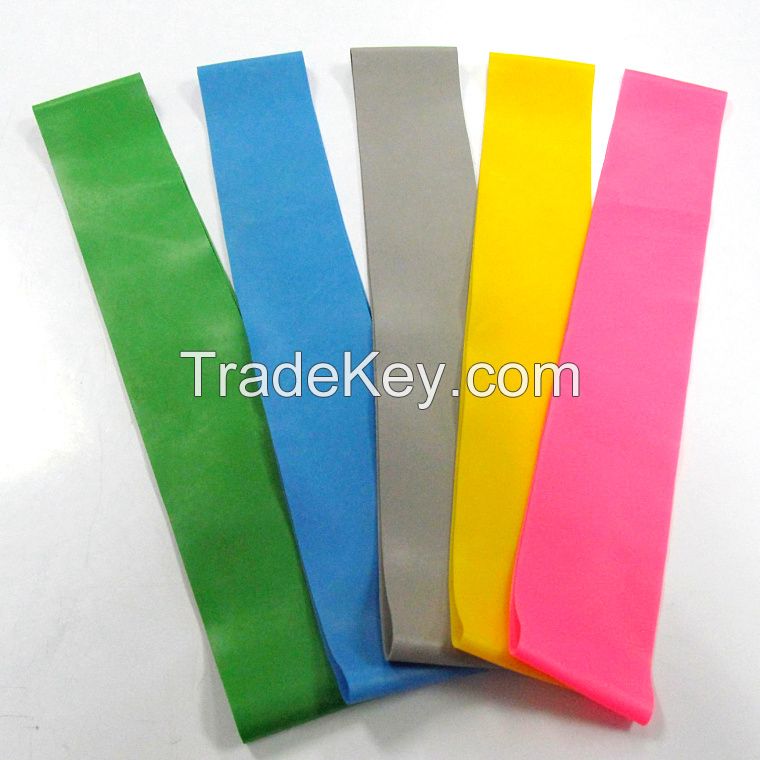 latex loop resistance band, latex exercise loop band