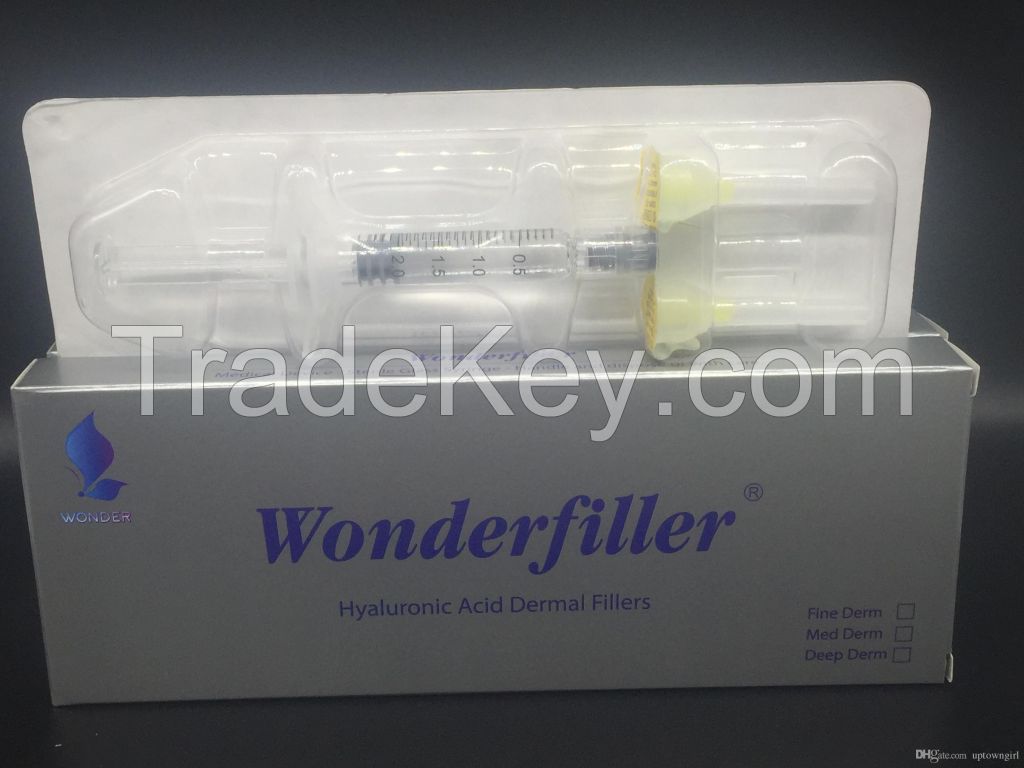 2ml/syringe Medium Line 2ml/syringe Coss-linked Hyaluronic Acid Gel / Dermal Filler For Antiwrinkle