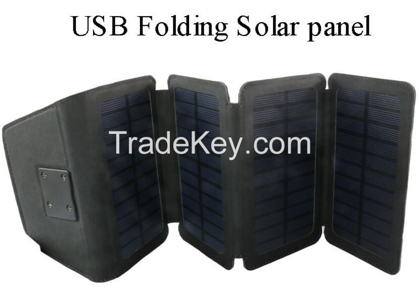 Popular hot selling folding 5V 6W dual usb emergency solar charger