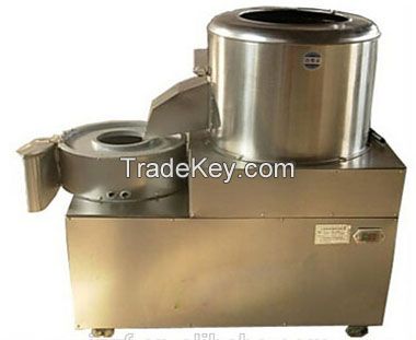 Small capacity potato peeling and cutting machine