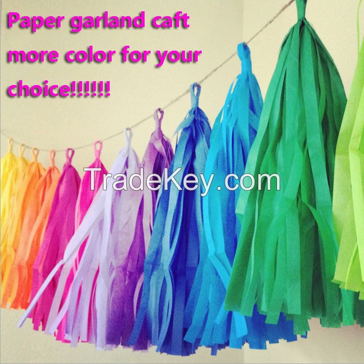 150/pcs paper garland flower event party decoration