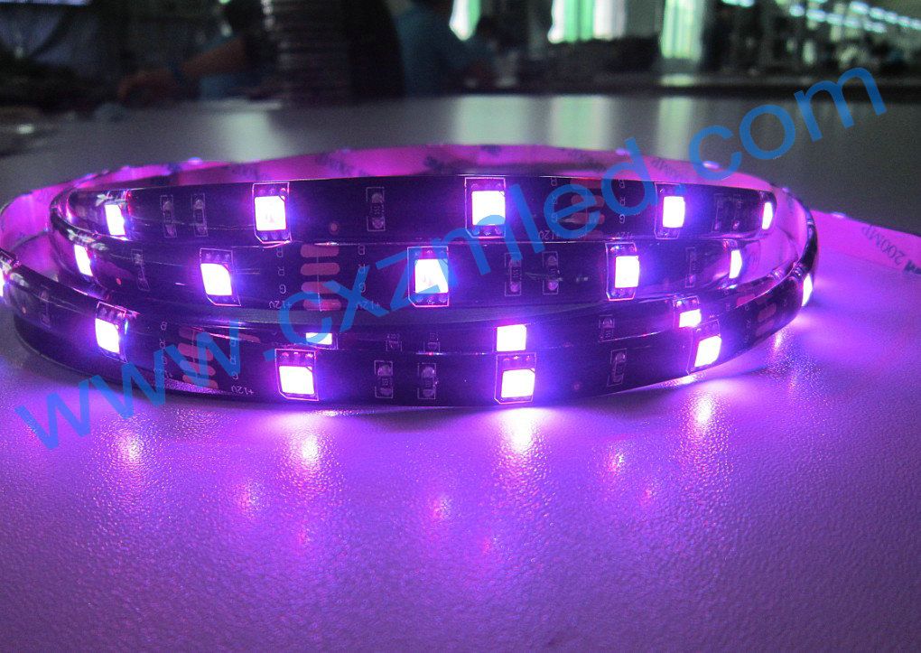 waterproof flexible rgb led strip 5m, car led strip lights black board 60led/m 5050 LED strip light