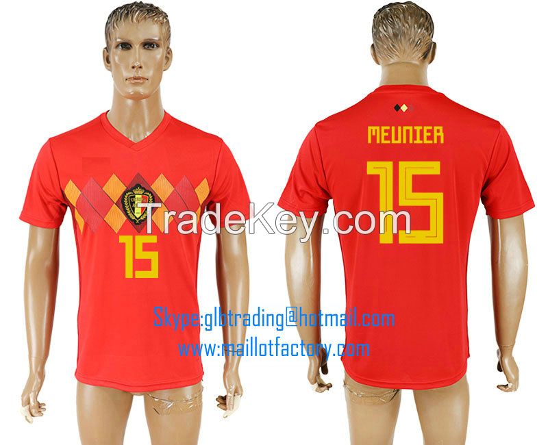 2018 WORLD CUP Belgium home aaa version any name FOOTBALL JERSEY