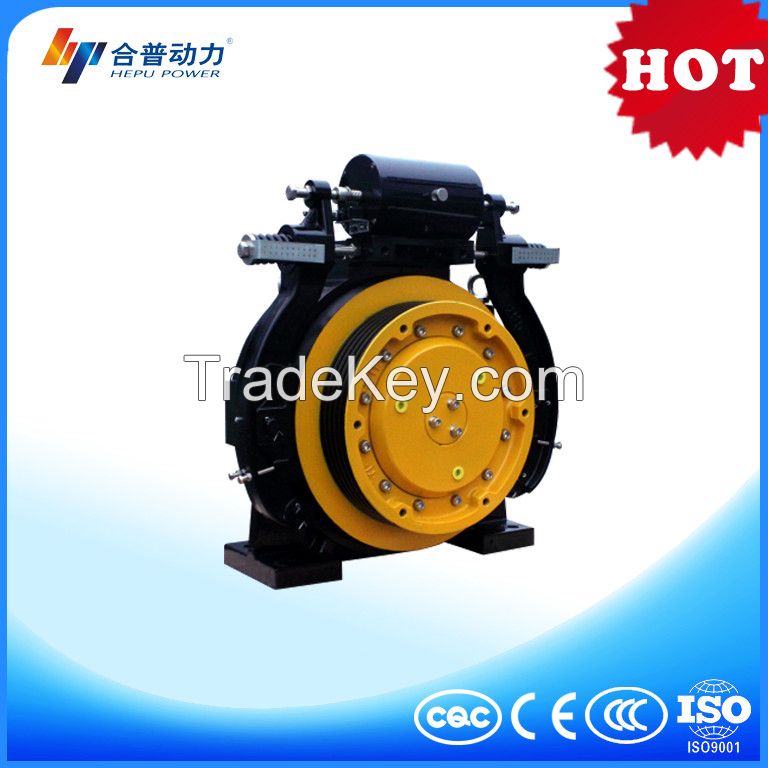 WTD1 450kg Drum Brake roping 2:1 passenger elevator traction machine