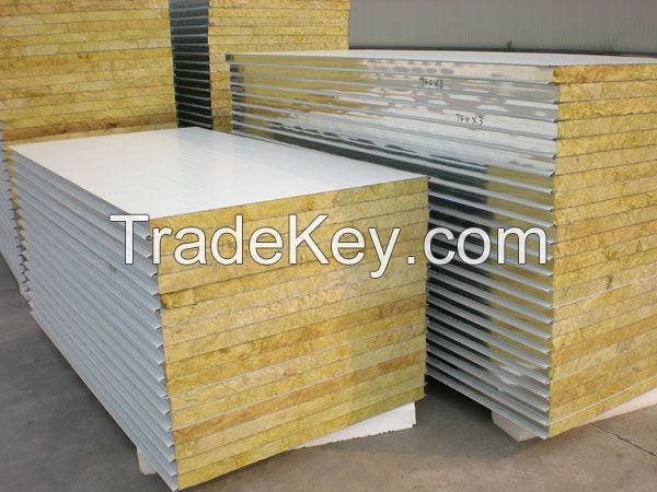 Sell Metal Rock Wool (Mineral Wool) Sandwich Panel