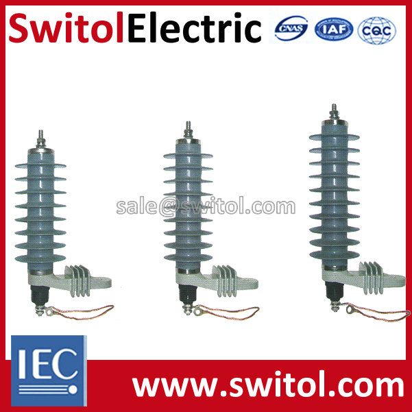 Heavy Duty Distribution Class MOV Polymer Lightning Surge Arrester For Transformer Protection