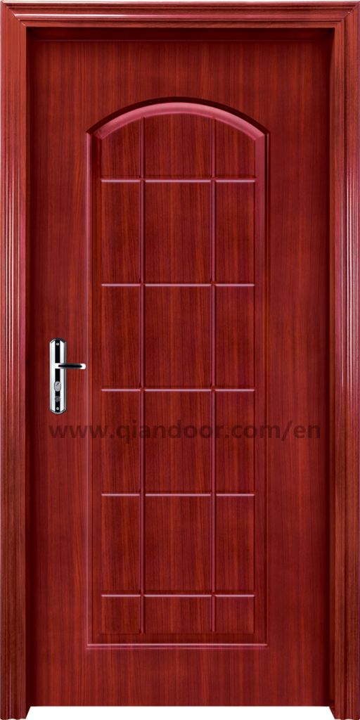 Wood grain steel fire door