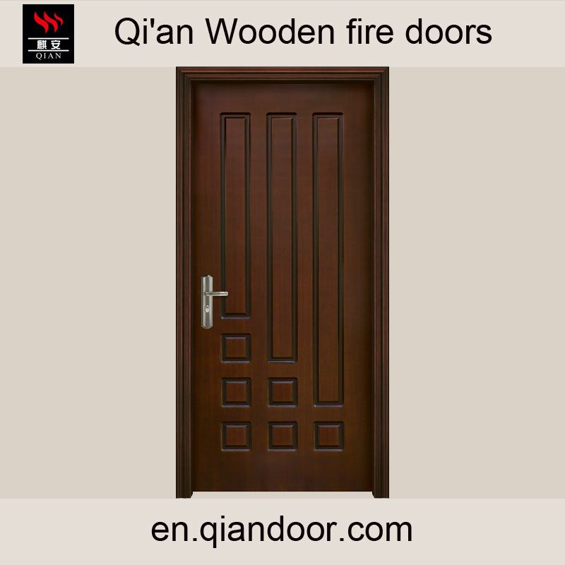 Wooden fire door