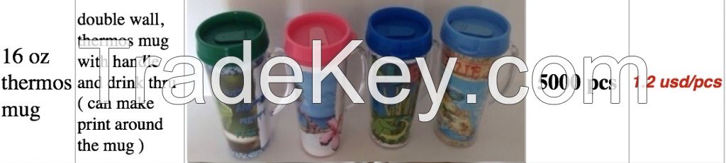 mugs, bottles, keychains, golfballs