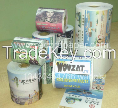 Pos paper, thermal roll printing, advertistment printing.cashier paper roll