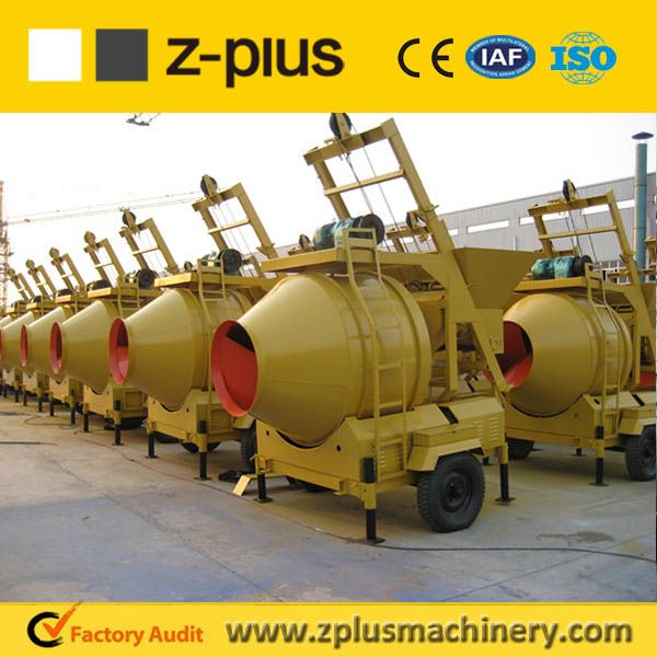 Portable JZC350 self reverse drum concrete mixer