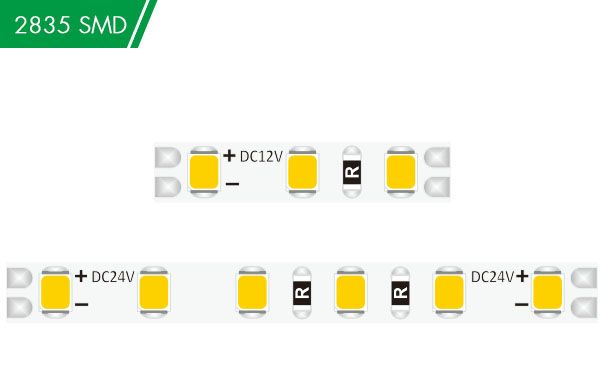 DC12/24V 2835 120LED 5mm Whit Strip light