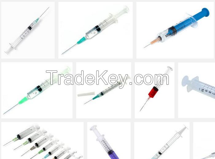 Disposable syringe, Luer Lock Syringe, Normal Slip Tip Syringe, Catheter Tip Syringe, Eccentric Tip Syringe, Insulin Syringe