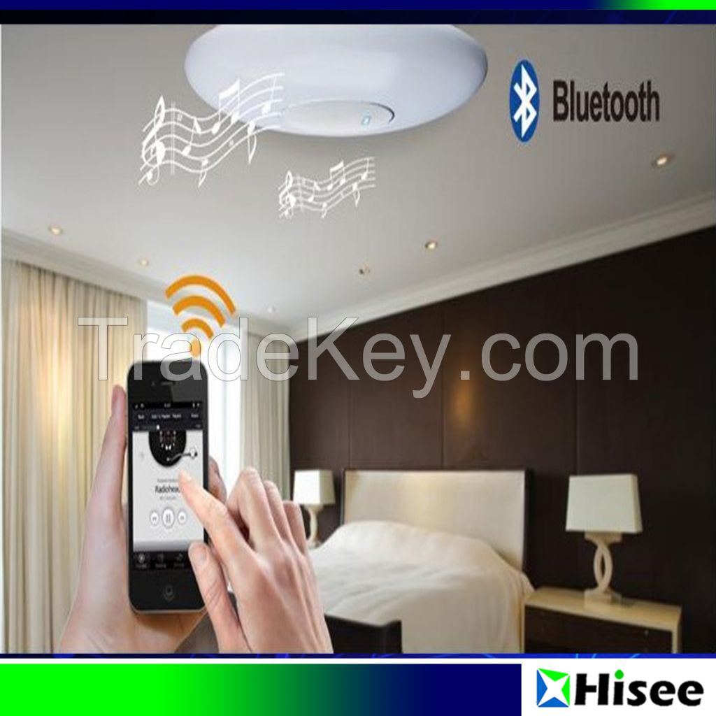 OEM / ODM China factory offer cheap price intelligent IR remote control led ceiling light with bluetooth speaker