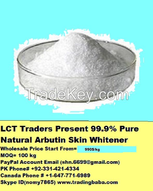 ARBUTIN 100% NATURAL SKIN WHITENING WHOLESALE RATES