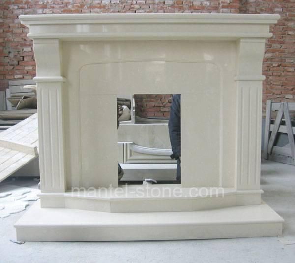 Fireplace, Surround, Mantel, Marble, Marfi stone, Micro Marble