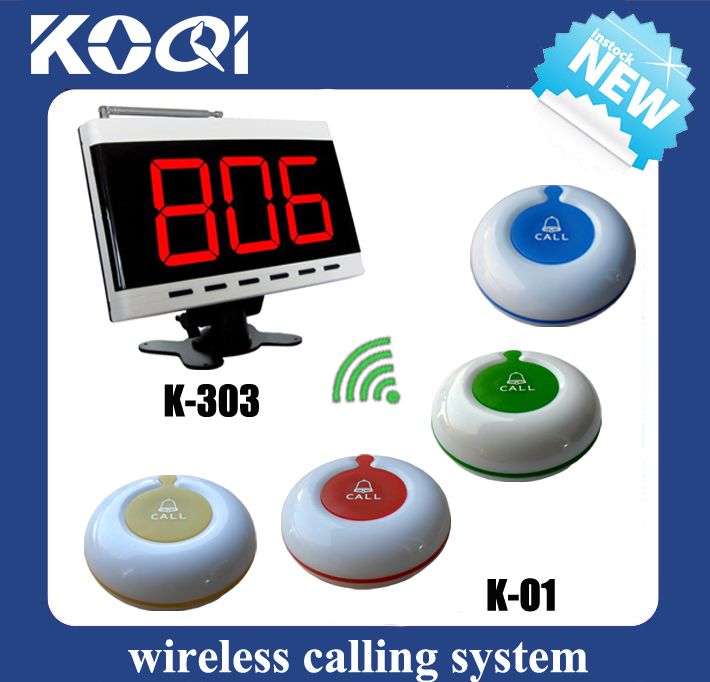 Waitress Call Pager K-303+O1-B for restaurant cafe hotel