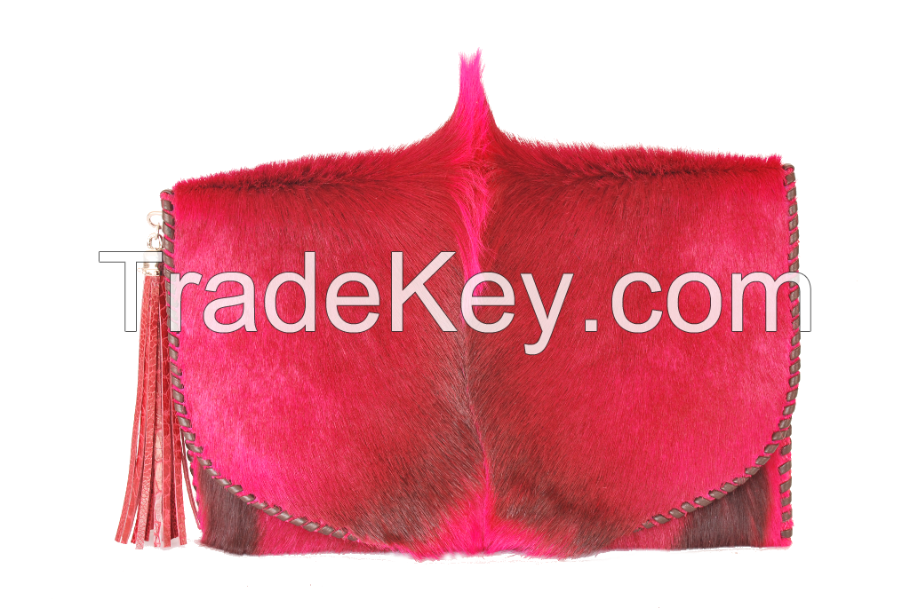 Springbok Hand Stitched Oversize Clutch