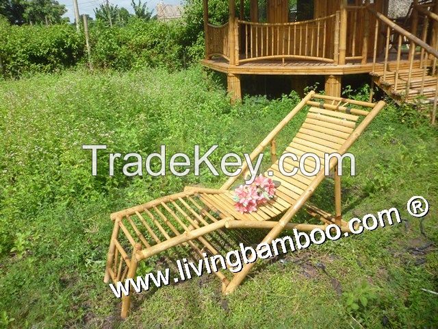 BAMBOO RELAX CHAIR WITH FOOTREST