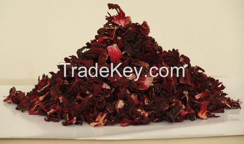 Dried Red Hibiscus Flower