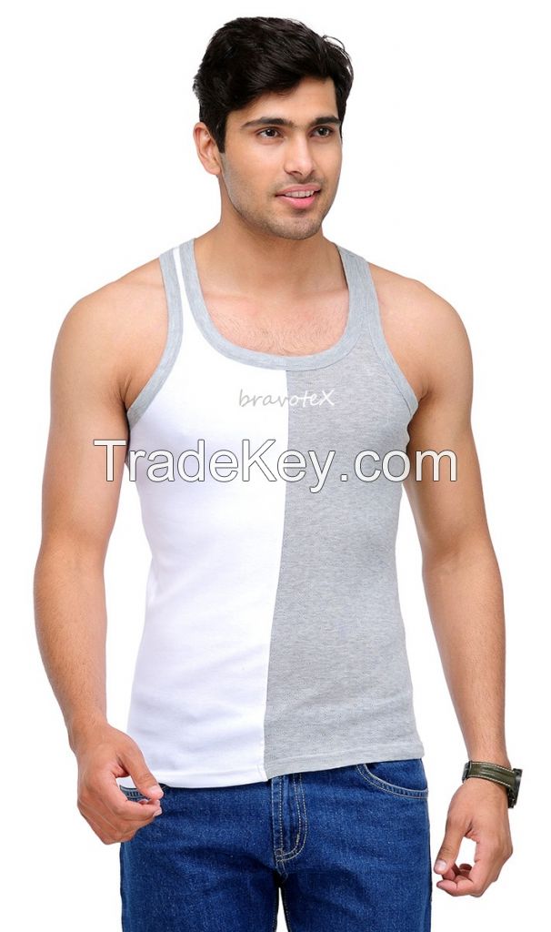 comfortable super soft 100% Cotton Men inner Vest/undergarments