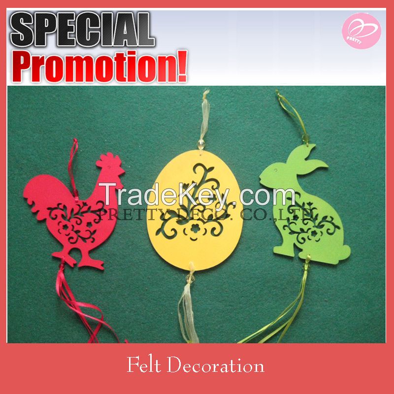 2015 Rabbit shaped , egg shaped felt easter decoration