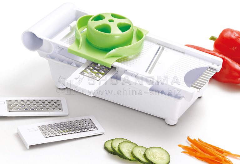 supply 6 in 1 kitchen grater, with plastic container (B406)