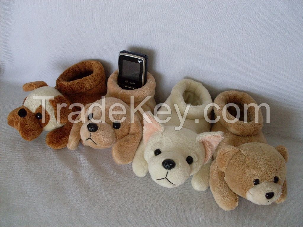Plush toy phone holders
