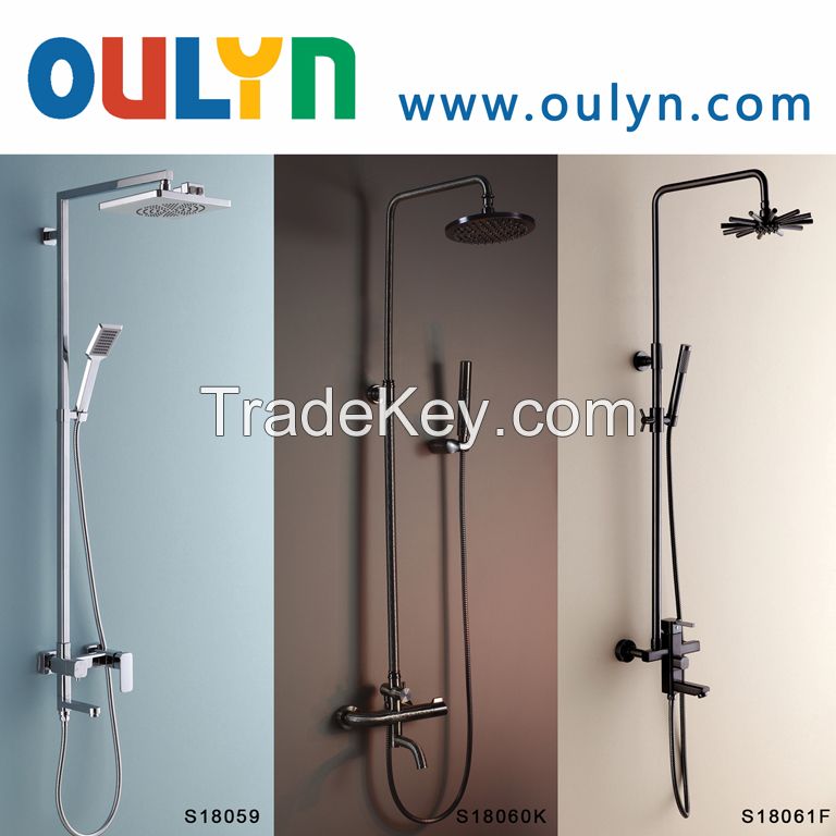 Ceramic Valve Core Solid Brass Bath Mixer Rain Shower