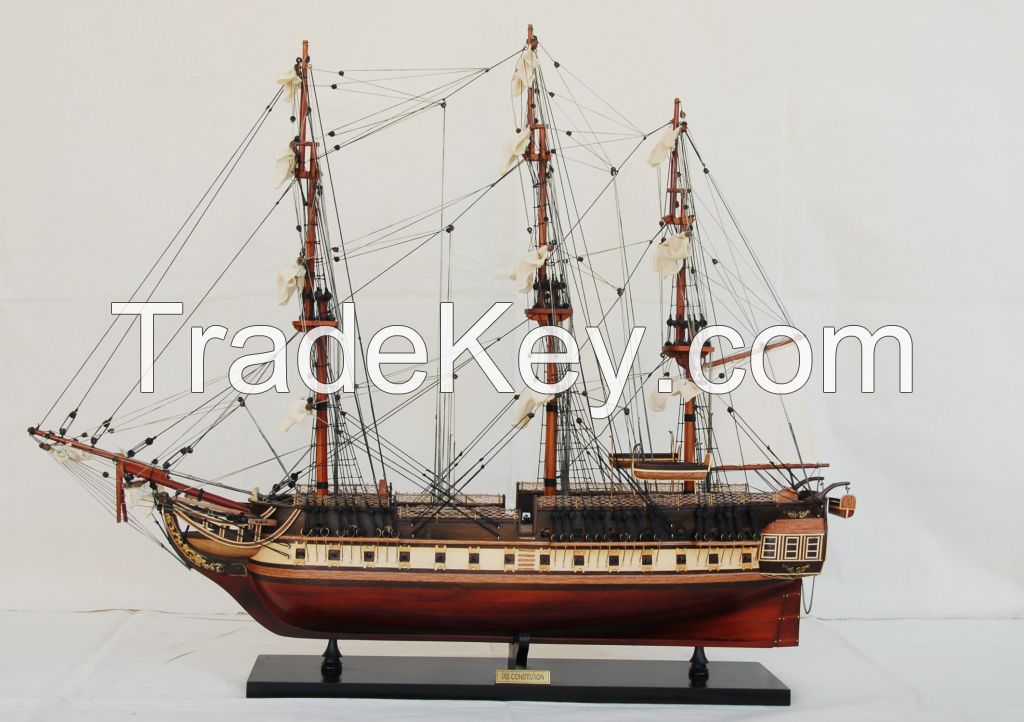 Uss Constitution Model Boat