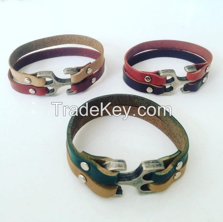 Leather bracelets